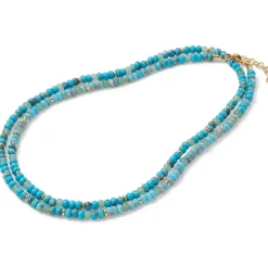Egyptian Hathor Turquoise Long Necklace