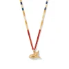 Egyptian New Kingdom Cat Beaded Pendant Necklace