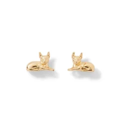 Egyptian New Kingdom Cat Stud Earrings