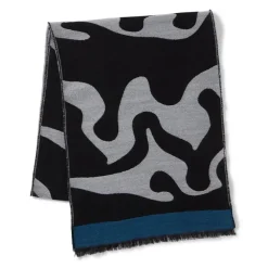 Egyptian Swirled Glass Unisex Oblong Jacquard Scarf