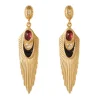 Erte Rayonnement Drop Earrings
