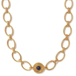 Etruscan Lapis Chain Necklace