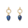 Etruscan Lapis Doorknocker Earrings