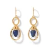 Etruscan Lapis Double-Drop Earrings