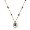 Etruscan Lapis Pendant Necklace