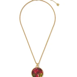 Favrile Tulip Enamel Pendant Necklace