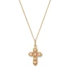 Filipino Pearl Cross Pendant Necklace