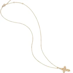 Filipino Pearl Cross Pendant Necklace