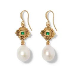 French Amor Double-Drop Earrings