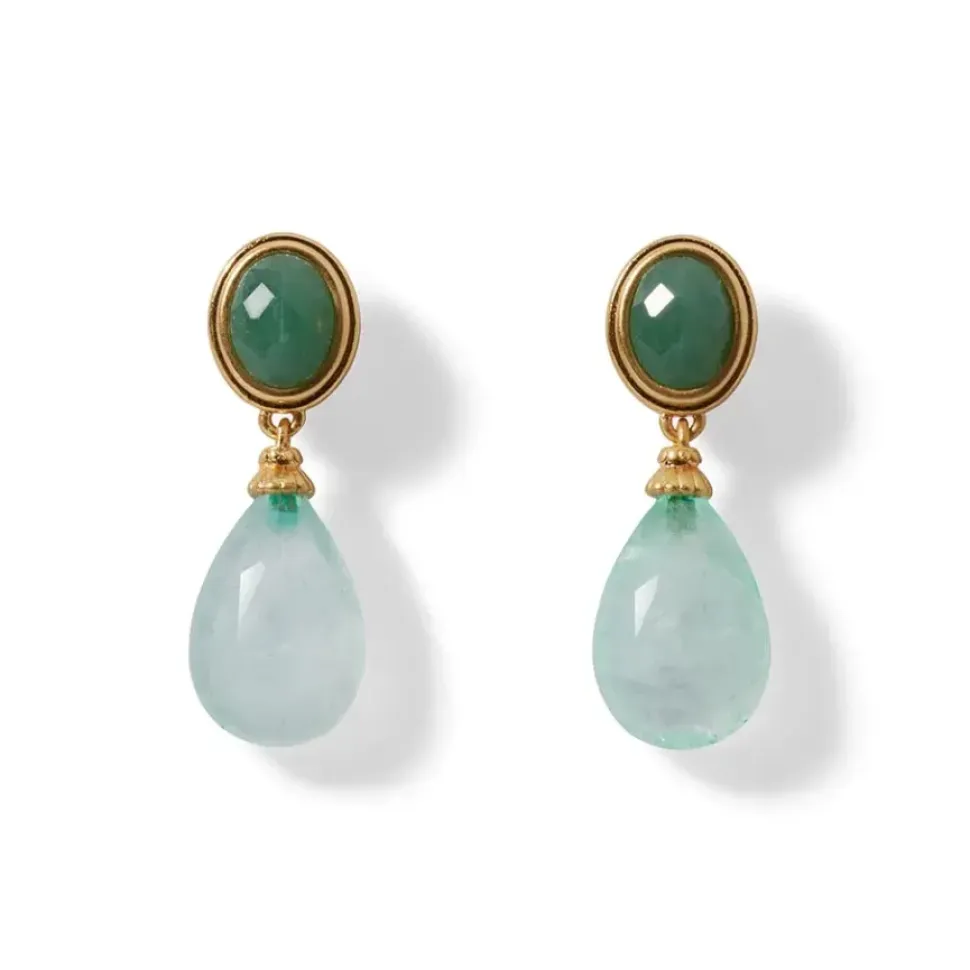 French Serpent Drop Earrings