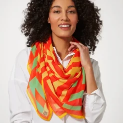 Gee'S Bend Kennedy Basket-Weave Oversize Square Scarf