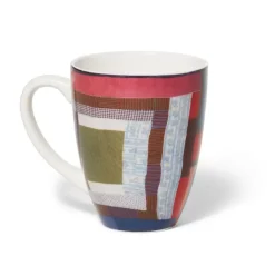 Gee'S Bend Pettway Quilt Design Covered Mug With Tea Infuser