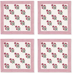 Good Earth Blooming Poppies Napkin Set
