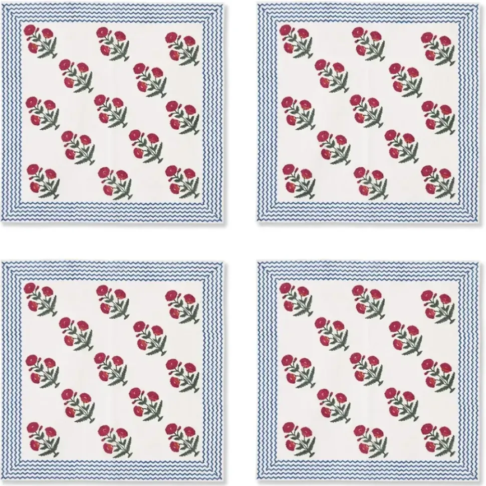 Good Earth Blooming Poppies Napkin Set