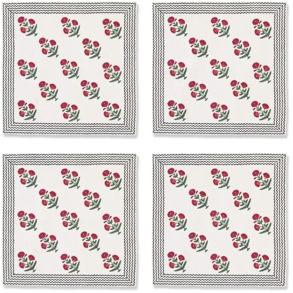 Good Earth Blooming Poppies Napkin Set