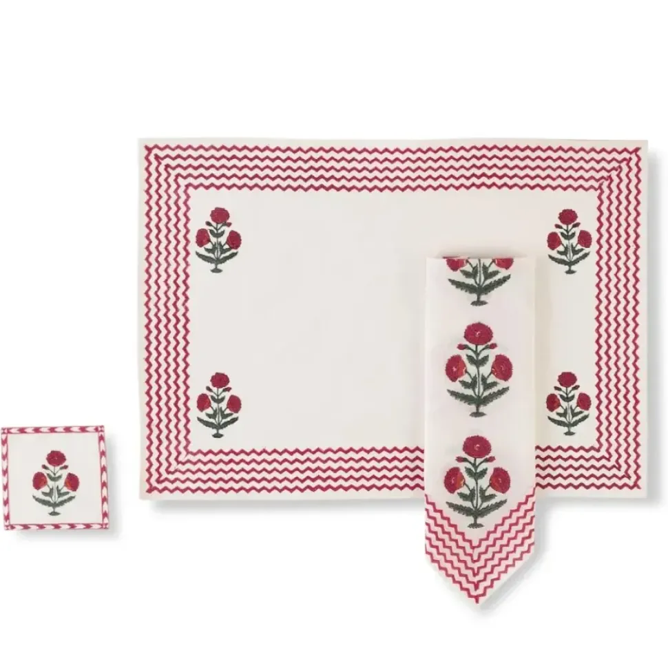 Good Earth Blooming Poppies Napkin Set