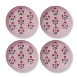 Good Earth Blooming Poppies Pasta Plate Set
