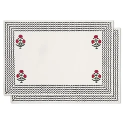 Good Earth Blooming Poppies Placemat Set