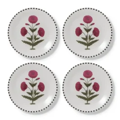 Good Earth Blooming Poppies Salad Plate Set