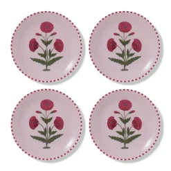 Good Earth Blooming Poppies Salad Plate Set