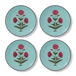 Good Earth Blooming Poppies Salad Plate Set