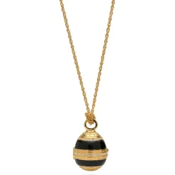 Hand-Enameled Egg Pendant Watch