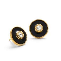 Hand-Enameled Jeweled Earrings