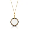 Hand-Enameled Magnifier Pendant Necklace