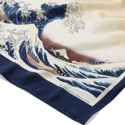 Hokusai Great Wave Oblong Silk Scarf