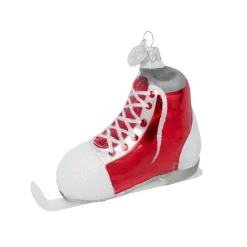 Ice Skate Glass Ornament