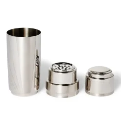 Italian Armor Etched Stainless Steel Cocktail Shaker
