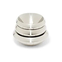 Italian Armor Etched Stainless Steel Snack Bowls