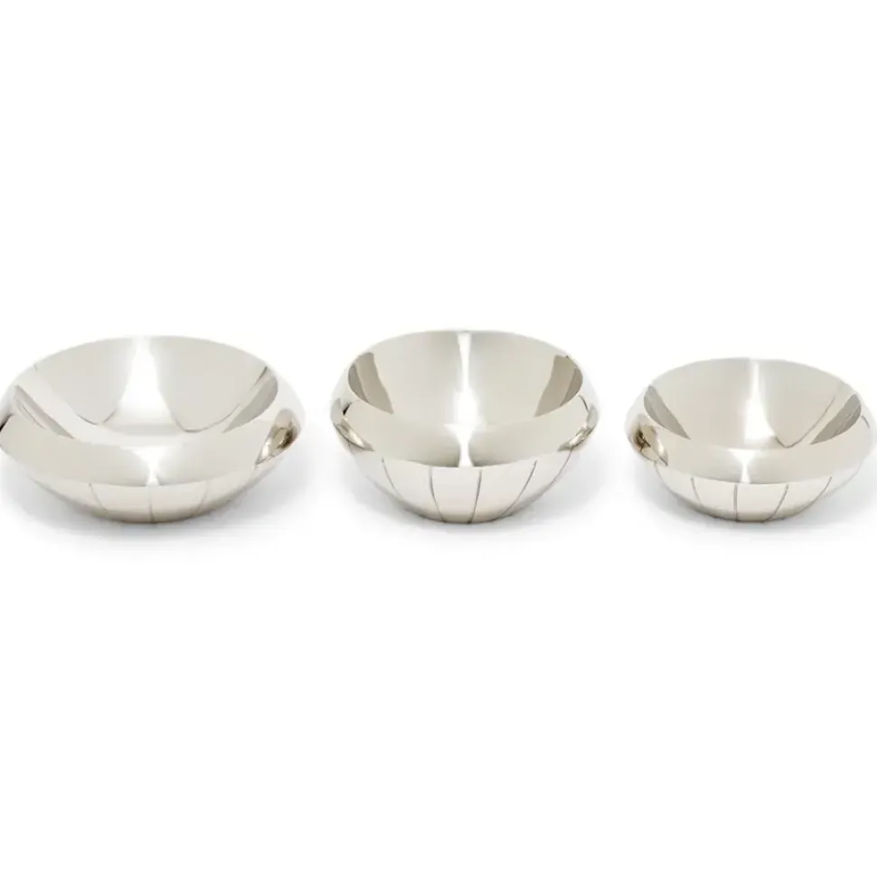 Italian Armor Etched Stainless Steel Snack Bowls