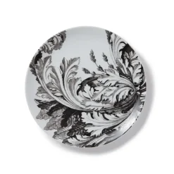 Italian Etched Leaves Side Plate Set