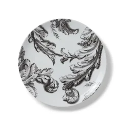 Italian Etched Leaves Side Plate Set