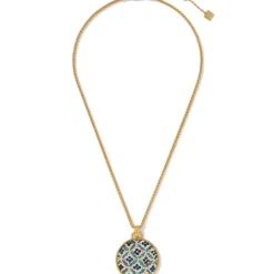 Iznik Cintamani Enamel Pendant Necklace