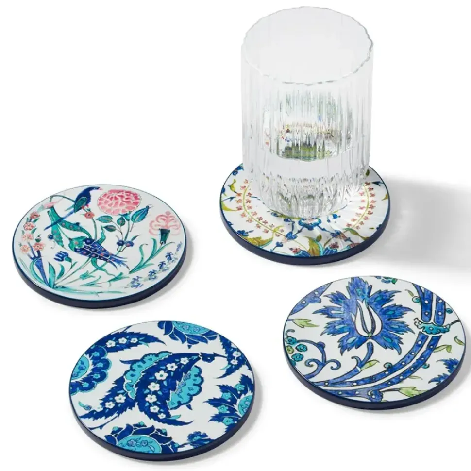 Iznik Garden Lacquer Coasters