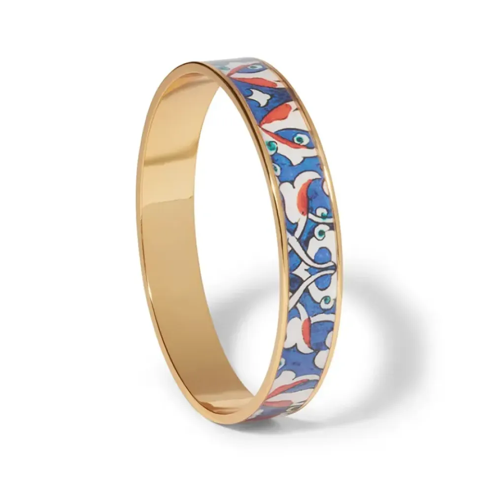 Iznik Split-Leaf Palmette Enamel Bangle