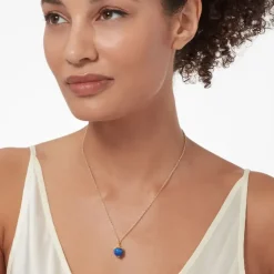 Lotus Bead Pendant Necklace