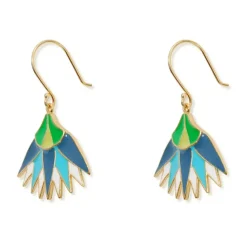 Lotus Blossom Drop Earrings