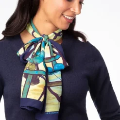 Louis C. Tiffany Grapevine Oblong Silk Scarf