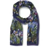 Louis C. Tiffany Irises Oblong Silk Scarf