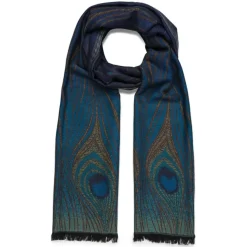 Louis C. Tiffany Peacock Feather Wool-Blend Shawl