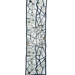 Louis C. Tiffany White Magnolia Oblong Silk Scarf