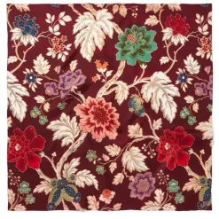 Lyon Floral Square Silk Scarf