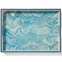 Marbled Paper Lacquer Tray