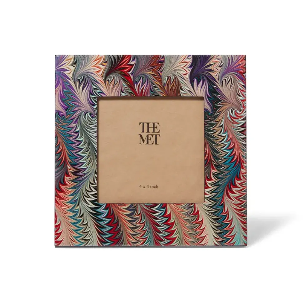 Marbled Paper Square Lacquer Frame