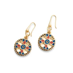 Medieval Byzantine Statement Necklace And Drop Earrings Set