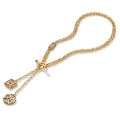 Medieval Byzantine T-Bar Lariat Necklace