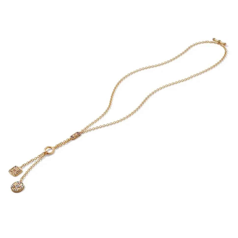 Medieval Byzantine T-Bar Lariat Necklace